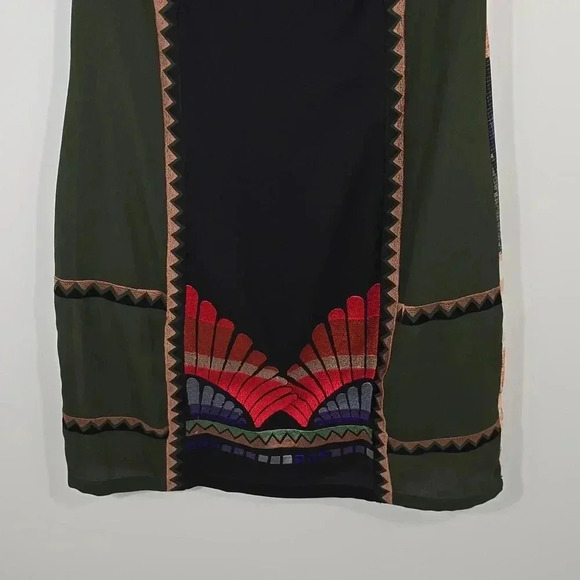 {Anthropologie} Ranna Gill Women's Fanned Vignette Shift Dress -  Size 2 - Picture 6 of 16